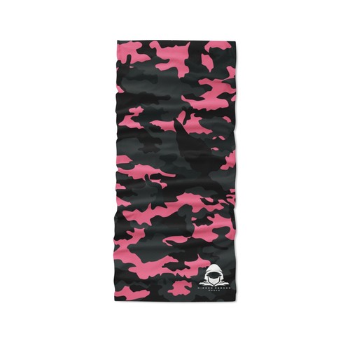 Pink camo snood face - pink,