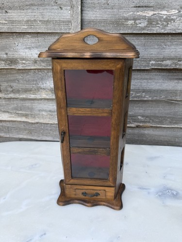 Vintage small wooden curio - wooden,