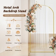 Arch Backdrop Stand 7.2Ft Wedding Frame for Baby Birthday Wedding Party Garden