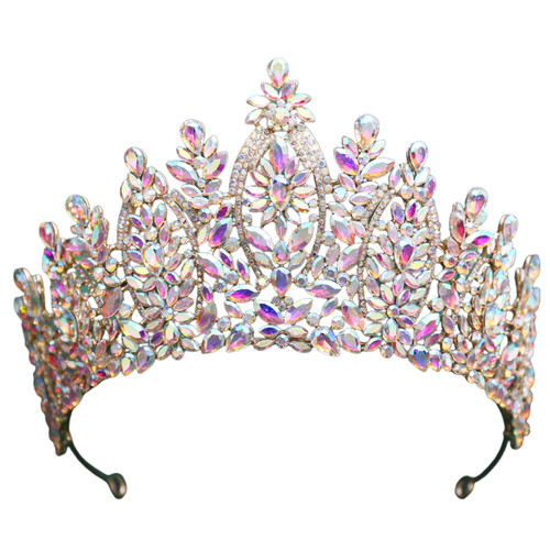 Crystal pageant crown - crystal,