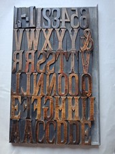 Vintage WOODEN Letterpress
