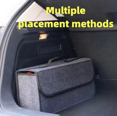 Grey car boot organiser - grey,