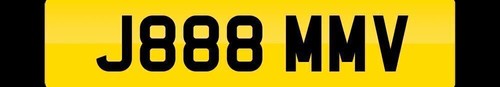 Number plate registration j888 - plate,