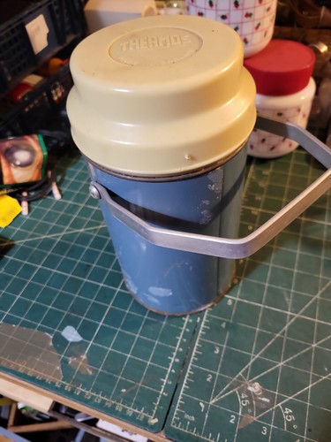 Thermos vintage vacuum flask - thermos,