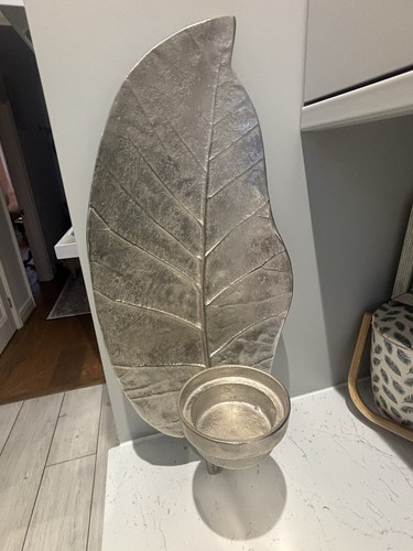 Silver colored metal - silver-colored, leaf