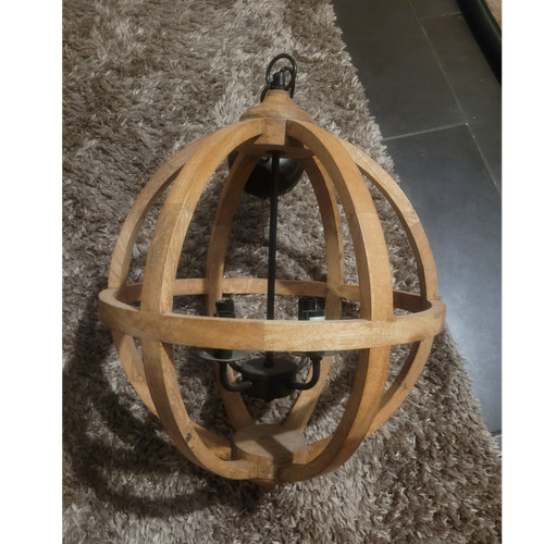 Rustic globe wooden - rustic,