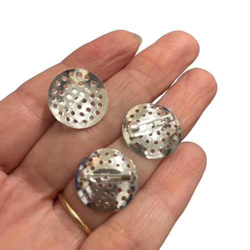 Round brooch backs findings - brooch,