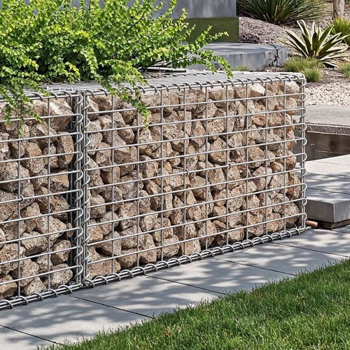 Metal gabion basket stone wire - metal,