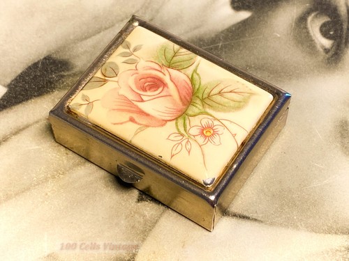 Pink rose floral 4cm vintage - rose, floral-4cm-vintage