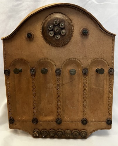 Vtg leather covered bagatelle - leather,