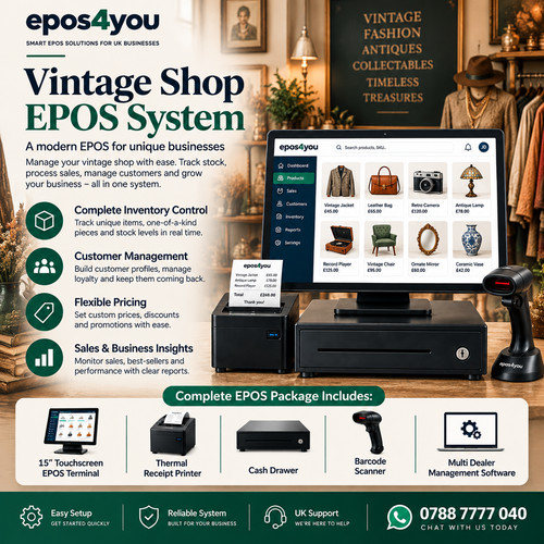 Vintage shop epos system touch - system,