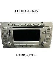 Ford Sat Nav Radio Code