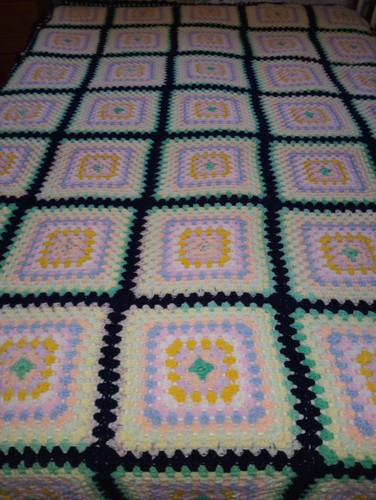 Homemade crochet large vintage - crochet,
