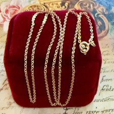 14k 585 Rose Gold Chain -Vintage East European USSR Era - 21.5" - 54.6 cm- #1958