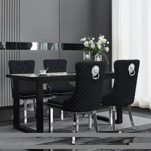 Set luxury velvet dining - set,