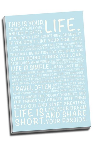 Inspirational life manifesto - life,
