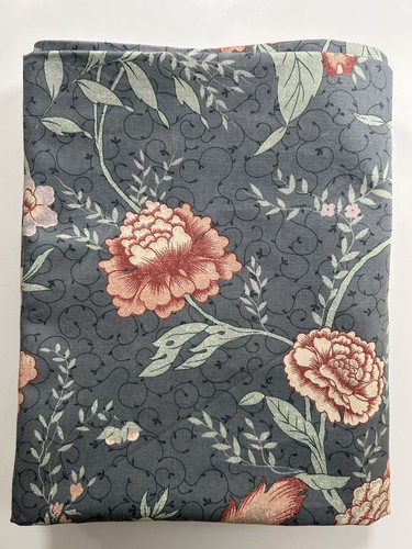 Vintage floral fabric - vintage, pair