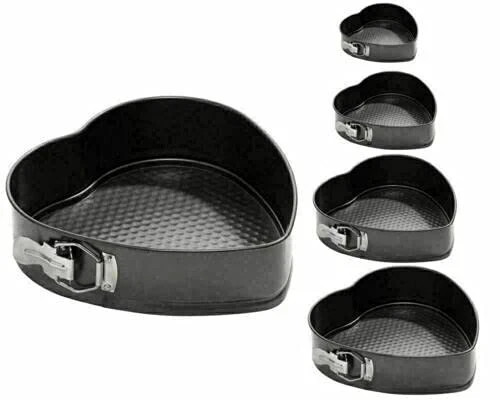Set heart shaped spring form - shaped,