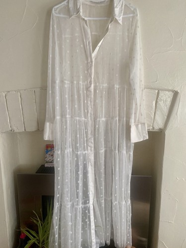 Zara polka dot dress - zara, ivory