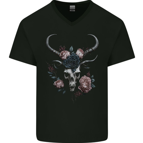 Gothic goat skull with - skull,
