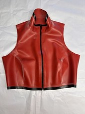 Ladies Cropped Latex Zip Top Size 14 Club Wear Fetishwear New With Tags
