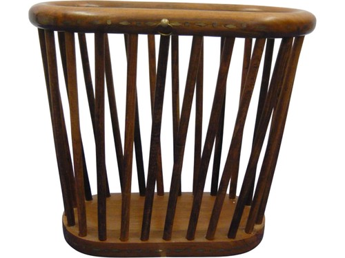 Vintage wooden magazine rack - wooden,