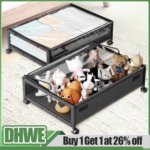 Large underbed storage box - 2×,