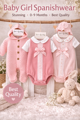 Spanish baby girl knitted - baby,