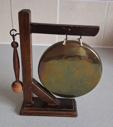 Vintage brass table dinner - brass,