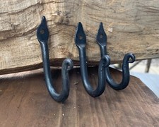 Set Of 3 J Hooks. Blacksmith