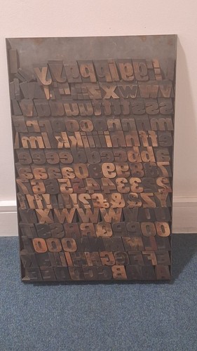 Wooden letterpress printing - wooden,