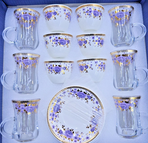 Floral arabic turkish - tea, set