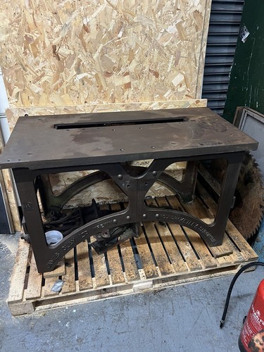 Vintage cast iron saw - vintage,