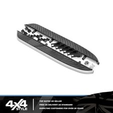 FITS LAND ROVER FREELANDER 2 L359 BLACK SILVER OE STYLE SIDE STEP RUNNING BOARDS