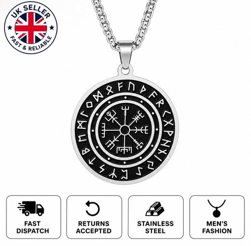 Men viking compass rune - viking,