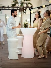 New Garden Store Capri 110 LED Table & 3 x Corfu 74 Seats