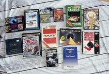 X13 Commodore 64 games & console manual bundle vintage retro games 80s cassettes