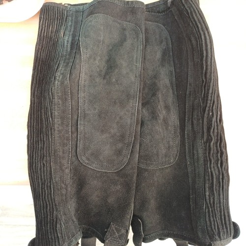 Shires black leather suede - black,