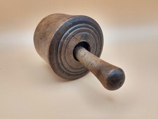 Antique Butter Stamp Press Thistle ejector