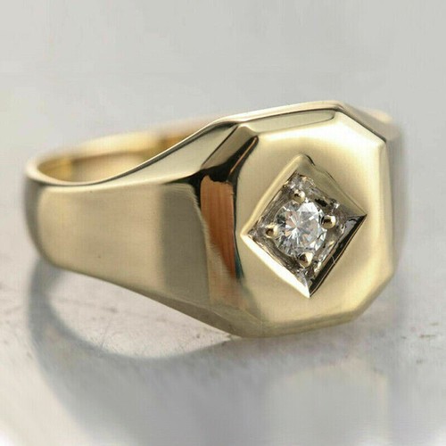 14k yellow gold finish men - yellow,