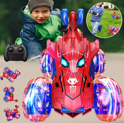 Spiderman stunt car kids - spiderman,