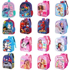 Boys Girls Kids Backpack Childrens Character Rucksack Junior Toddlers School Bag