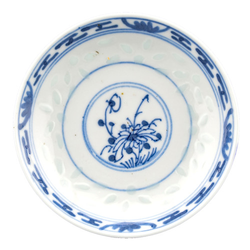 Chinese porcelain bowl - porcelain, cover