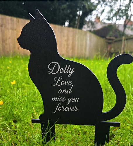 Personalised cat memorial - cat,