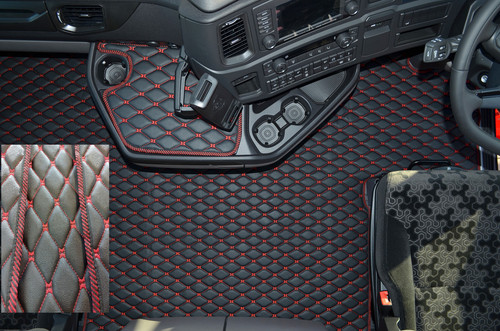 Eco leather floor mat fit - ,