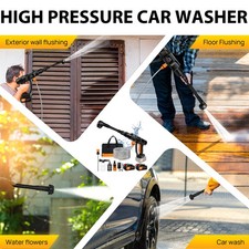 Cordless 4000W High Pressure Water Spray Gun Car Washer Portable Garden Watering