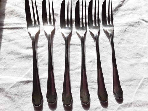 Boxed cake forks set silver - forks,