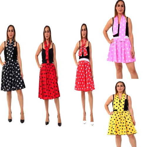 Ladies vintage polka dot - ladies',