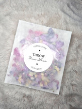 Confetti stickers and packets - and,