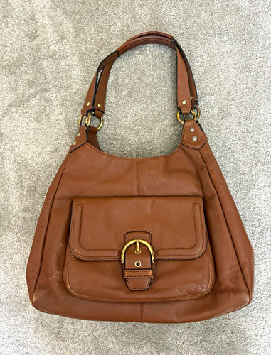Coach campbell leather hobo - leather,